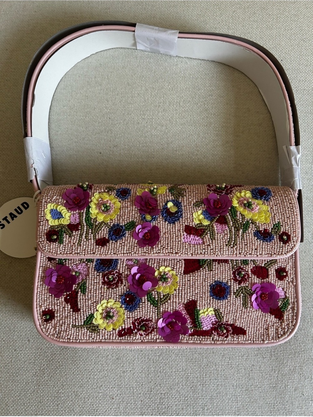 NWT • STAUD wallflowers beaded bag - Picture 2 of 11